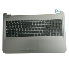 Laptop Upper Case Palmrest Keyboard for HP 15 AY 855022-001 Silver Top Case