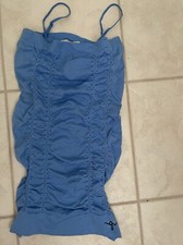GUESS G LOGO SEXY SPAGHETTI RUCHED TOP/SEXY BODYHUG-SUMMER CLUB MICRO MINI DRESS
