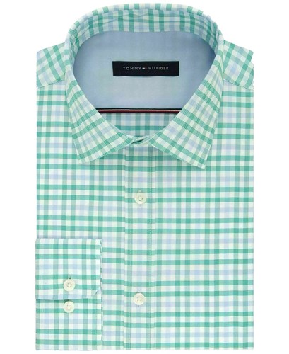 GAP GREEN Blue PLAID DRESS Long Sleeve Smocked Stretchy Wide Neck XL Womens  NEW | eBay
