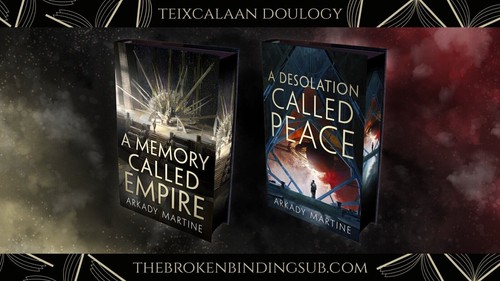 NEW HAND SIGNED ARKADY MARTINE THE TEIXCALAAN DUOLOGY BROKEN BINDING 2 BOOK SET - Imagen 3 de 4