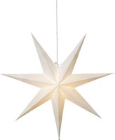 Star Lysa Papier Advents Weihnachts Leucht Stern Weiß Mit E14 Fassung Ø 70 Cm