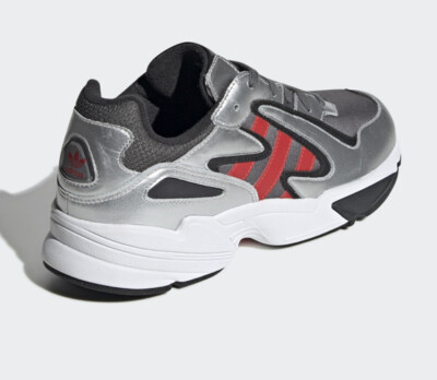 Size 9 - Adidas Yung-96 Chasm Silver Metallic Scarlet for sale