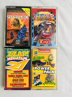 Spectipede Sinclair Spectrum & Commodore Turbo Out Run & Megatape & Power Pack
