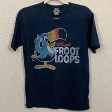 Junk Food Clothing Retro 2007 Fruit Loops Screen Print Tee  size M