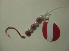  Walleye 1 Hook Spinner Rigs (Red White)