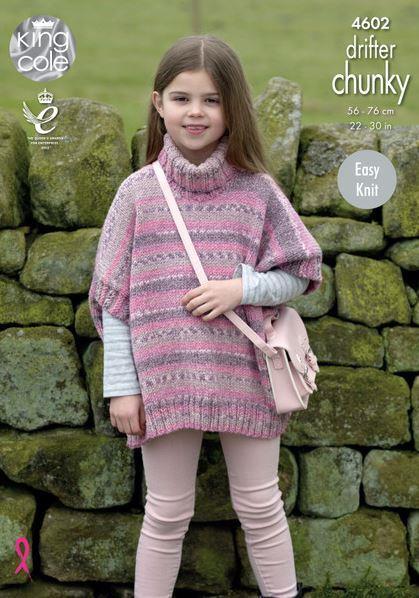 King Cole Chunky Knitting Pattern - 4602 Chunky Knitting Pattern - Image 3