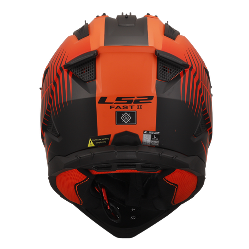 LS2 MX708 FAST II ECE22.06 OFFROAD MX QUAD ENDURO MOTORBIKE HELMET DUCK RED - Picture 13 of 13