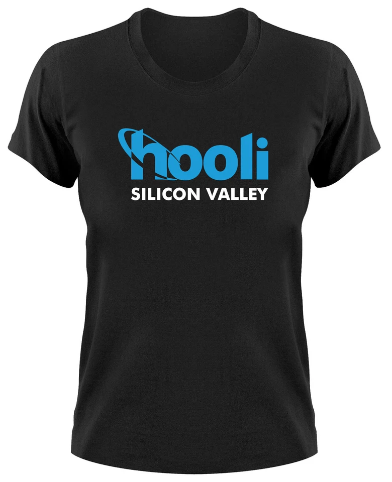#2 Hooli Logo Damen T-Shirt Silicon Valley TV Serie Pied Piper Fanshirt Fan geek - Bild 1 von 1