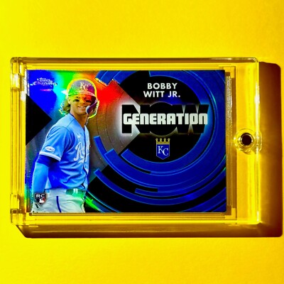 Bobby Witt Jr RARE TOPPS CHROME SILVER REFRACTOR ROOKIE CARD 