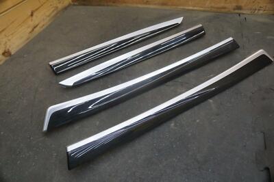 Set Of 4 Front Rear Door Trim Strip Fineline BMW 528 535 550 M5 F10 11-16 *NOTE