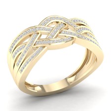 10k Yellow Gold 0.25Ct Diamond Engagement Rin...