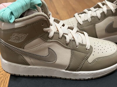 Nike Air Jordan 1 Mid BG Legend Brown/Khaki HF4781-203 SZ 6Y/7.5W