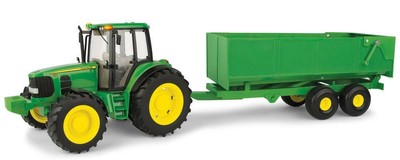 john deere big farm lights and sounds tractor with wagon