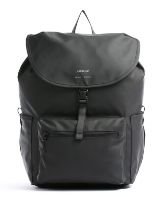 SANDQVIST Stream Abel Backpack 15  recycled polyester black (100% Genuine)