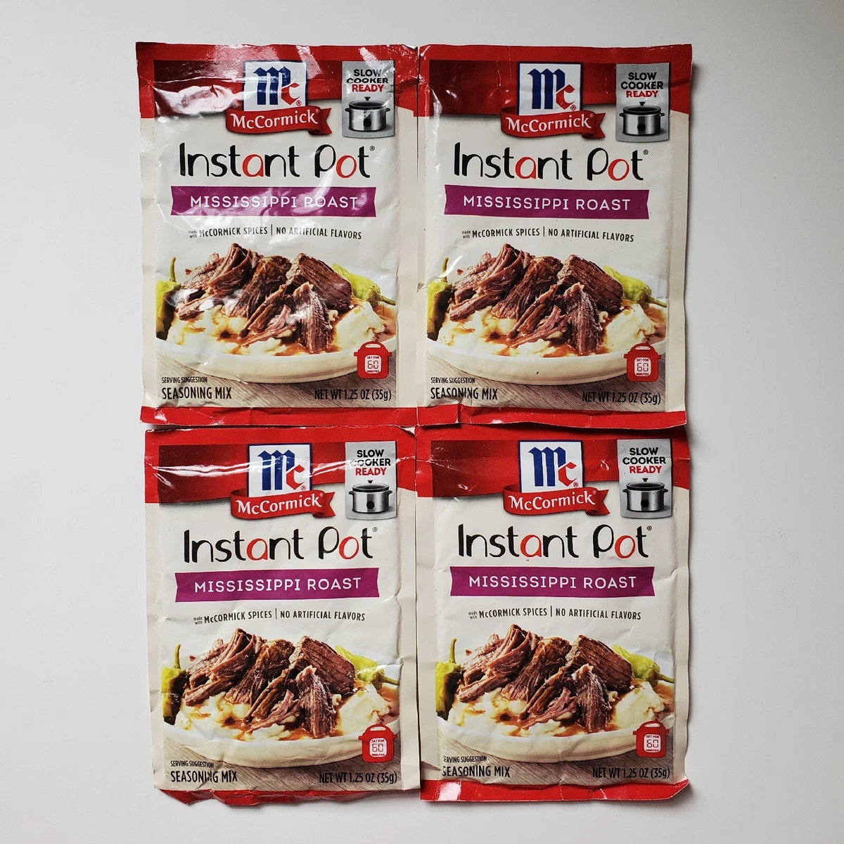 Lot 4 McCormick Instant Pot Mississippi Roast Seasoning Mix 1.25