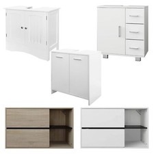 Armoire salle de bain avec tiroirs et étagères espace multifonctionnel á choisir