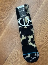 Harry Potter Deathly Hallows Stance Casual Infiknit Crew Socks - Medium NWT 