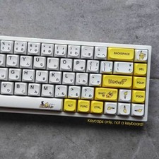 Anime Pikachu Pokemon PBT Keycaps set Dyesub for Cherry MX Mechanical Keyboards