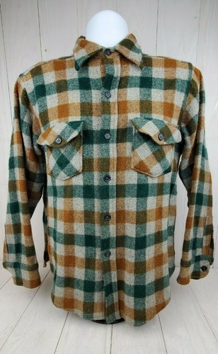 Vintage Woolrich Wool Shirt Jacket Mens 