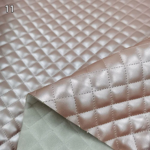Luxury Quilted PU Leather Car Upholstery Fabric Diamond Argyle Sewing Material - Picture 43 of 43