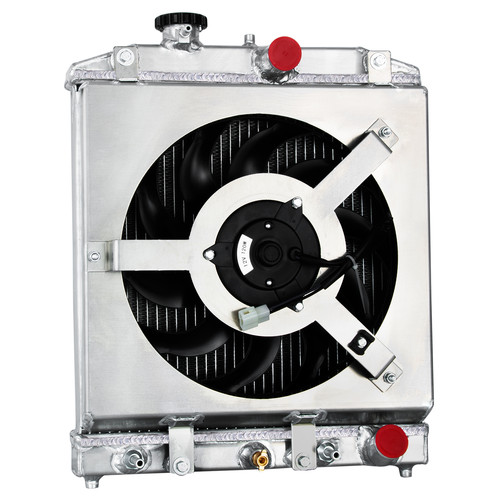 3 Row Radiator Shroud Fan For 92 93-2000 Honda Civic D15 D16 EK Del Sol Integra