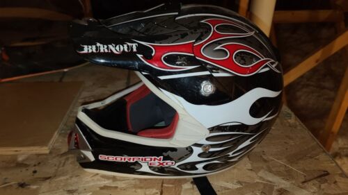 Scorpion Exo VX17 Red WhiteMotorcycle Helmet - Size XL - Picture 1 of 3