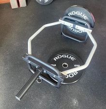 Trap Bar Deadlift Olympic Barbell Hex Bar 500LB Home Gym Equipment White NEW