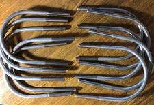 Lot Of 10 U-BOLT STANDARD 304 STAINLESS STEEL 3/8" -18 TPI. 4” Between Legs USA