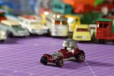 Hot Wheels Red Line = Red Barron white seats metallic paint die cast collectible