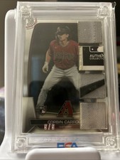 5/5 Corbin Carroll Player Worn: Nike/MLB Logo Patch Rookie Bowman Jersey Fusion