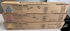 3 Ricoh Genuine IM C6000 Cyan Magenta Yellow Toner OEM 842280 842281 842282