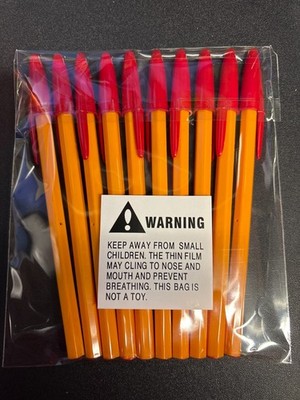 10 x BIC Orange Stifte Fein ROT oder GRÜN Kugelschreiber KOSTENLOSER VERSAND
