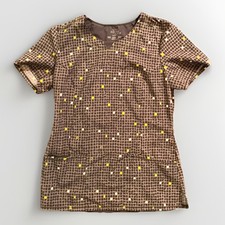 Women  s CHEROKEE INFINITY Gray 2629A SQPE Scrub Top Size Small S