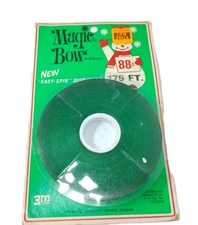 NEW VINTAGE Magic Bow Ribbon 3M Company Christmas Santa Sasheen Ribbon