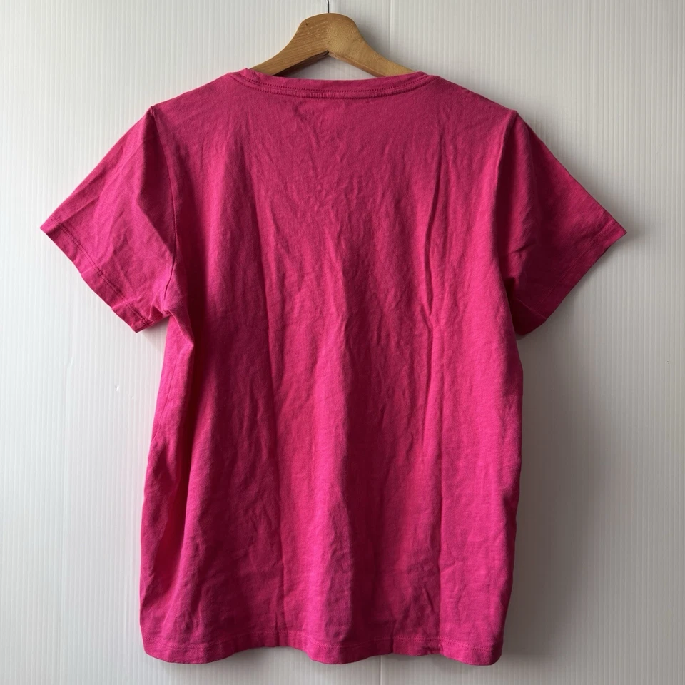 J. Crew Factory Women's "Flamingo w Pineapple" Collector's T Shirt Pink Sz L - Image 2 of 4