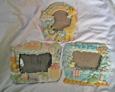 My First Baby Photo Frames My 1st Smile My First Bath My 1st Birthday 3pcs