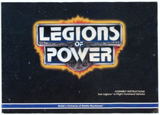 1986 Legions of Power Assembly Manuel Star Legions In Flight Command Vehicle 8N