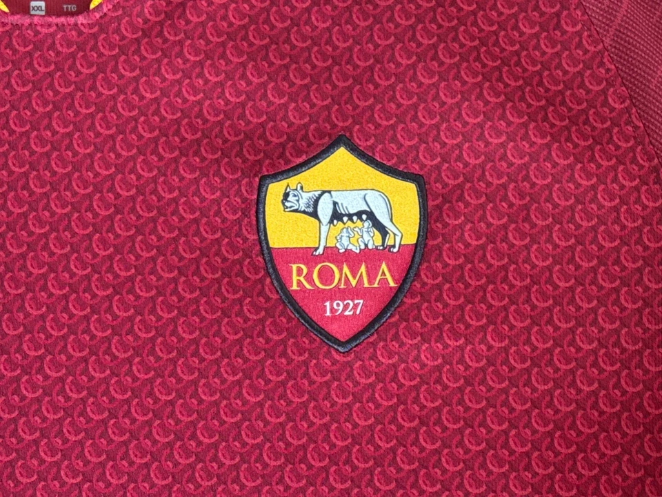 Camiseta de fútbol 2018 auténtica Nike AS Roma Home XXL USADA EN EXCELENTE ESTADO envío rápido Foto 2 de 4