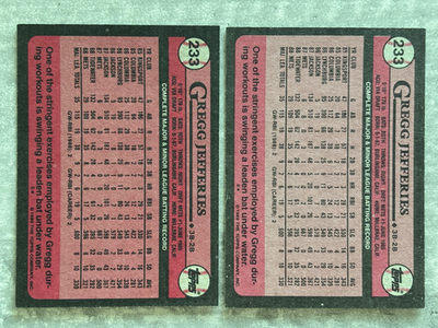 1989 Topps GREGG JEFFERIES Mets 
