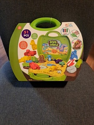 Toy Velt, 51 Pcs Play Dough ''Dino World'', Innovative Toys Kit.  New!!!