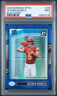 2024 PANINI DONRUSS OPTIC BLUE HYPER #248 JAYDEN DANIELS ROOKIE RC PSA 9