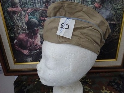 Original Schiffchen US Infanterie Airborne WWII 1942 CAP GARRISON KHAKI
