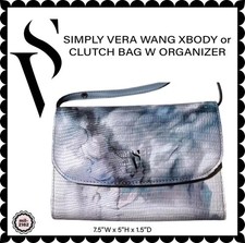 SIMPLY VERA WANG XBODY / CLUTCH BAG W ORGANIZER ECU