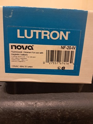 Lutron, Nova, NF-20-IV, Dimmer, Use for Magnetic Ballasts