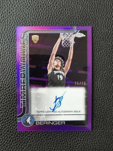 2025-26 Topps Chrome Update Joan Beringer #TCA-JOB RC Auto Purple /75