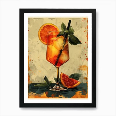 Aperol Spritz Art Print 277 Art Pri Framed Wall Art Poster Canvas Print Picture