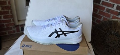 ASICS Gel-Resolution 8 Men's Tennis Shoes White/Black Medium Width US 13