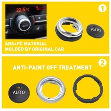 HVAC Rotary Rotation Push Climate Control Knob Button For BMW 5" 6" 7" X5 X6 EXV