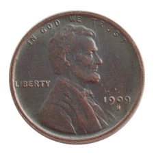 ~~~1909-S Lincoln Wheat Cent Penny Rare Sought---As shown in the figure