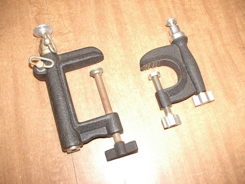 2 camera table clamps Rowi 5” & germany 1” photography 35mm DSLR tri-pod mount